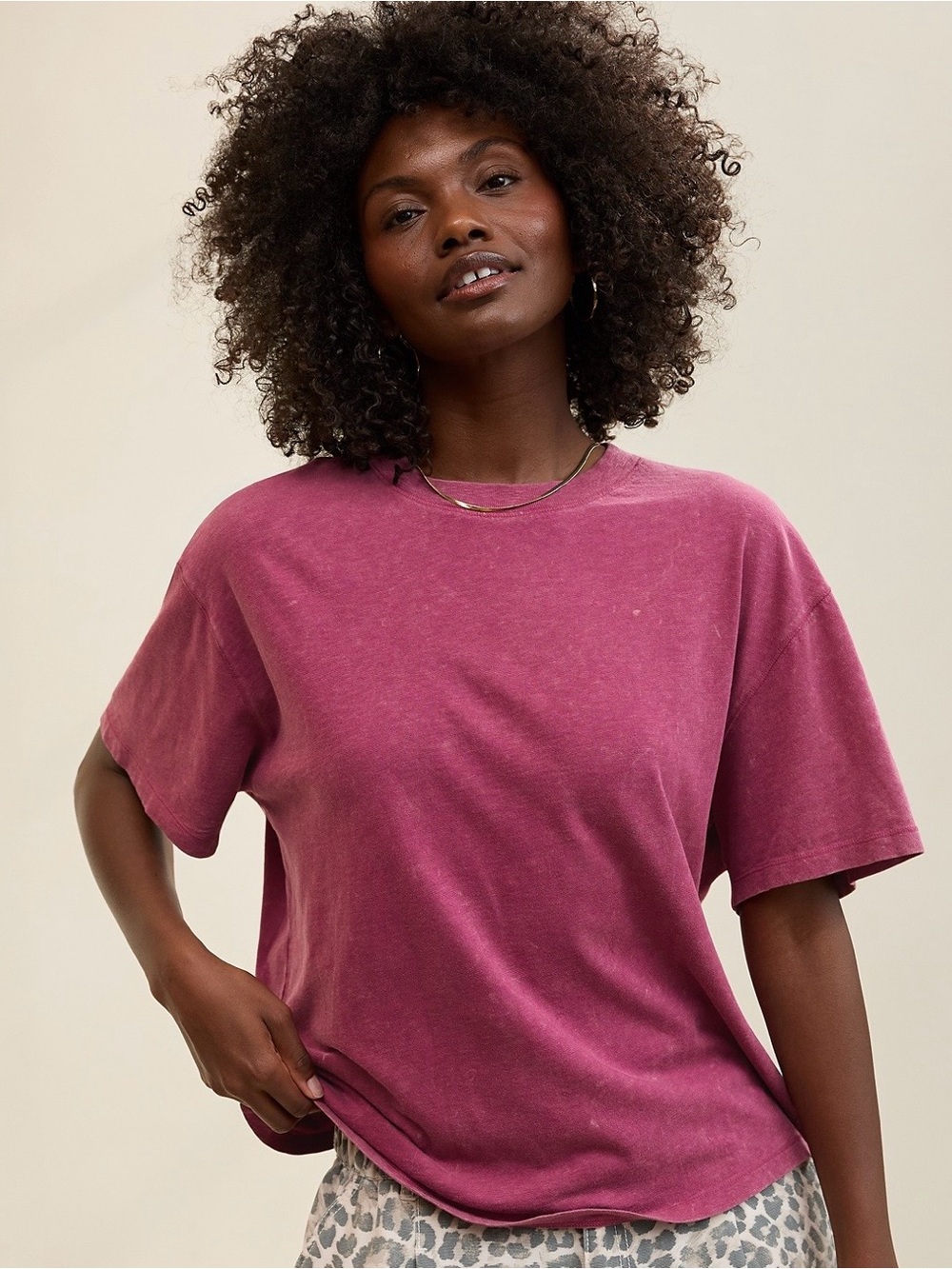 Aerie Relaxed T-Shirt in Autumn Jam